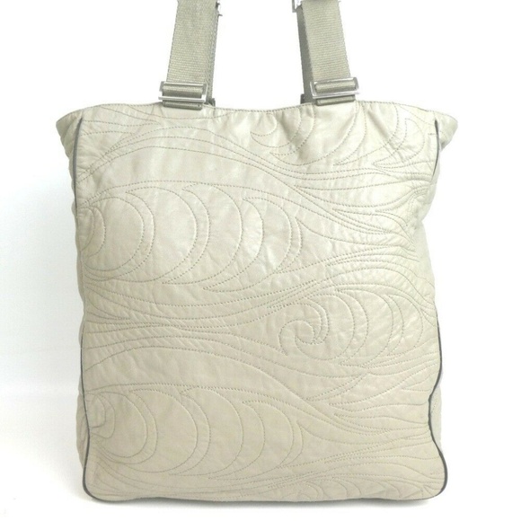 PRADA SPORTS Tote Bag Leather Nylon Paisley design - Picture 3 of 8